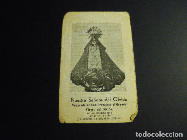 Postais: NUESTRA SE&Ntilde;ORA DEL OLVIDO ANTIGUA ESTAMPA