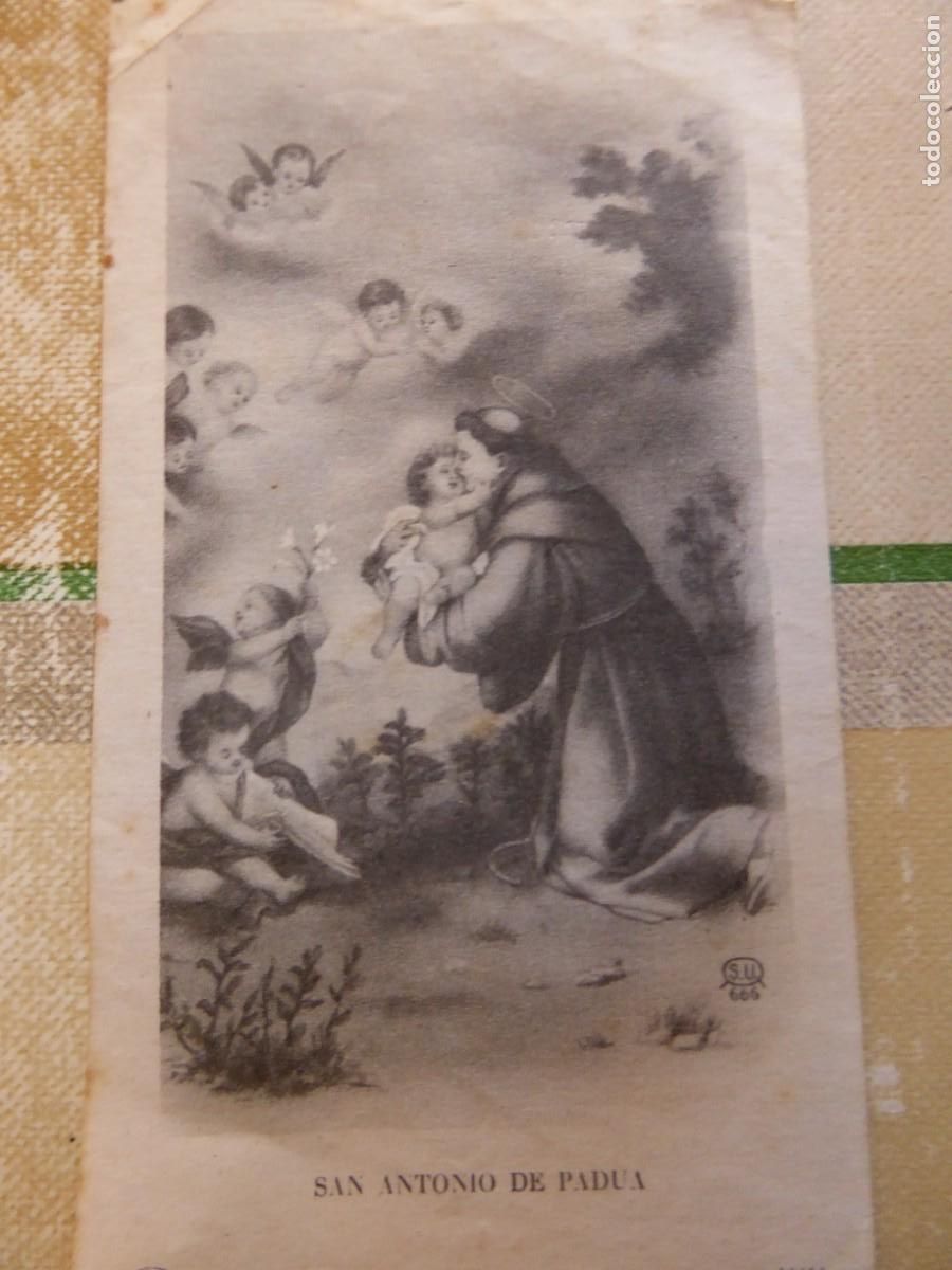 Postales: Estampa de San Antonio de Padua.