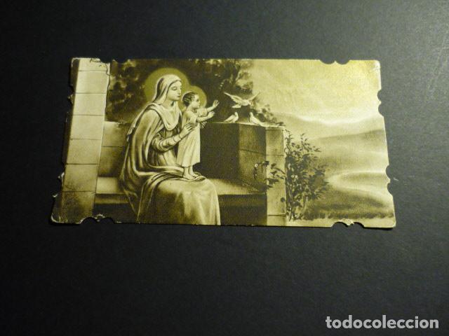 Postales: VIRGEN MARIA Y NI&Ntilde;O JESUS ANTIGUA ESTAMPA