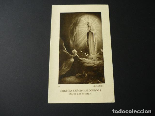 Postales: NUESTRA SE&Ntilde;ORA DE LOURDES ANTIGUA ESTAMPA