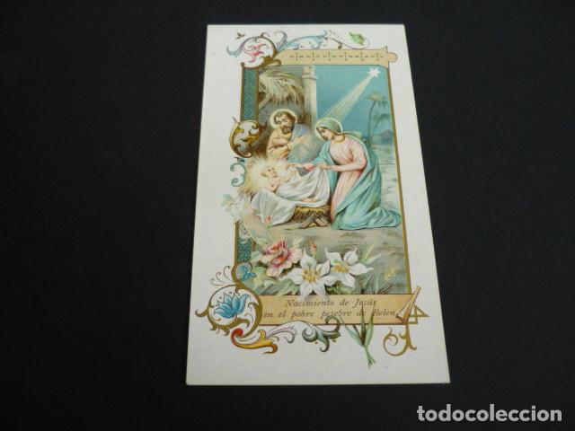 Cartoline: NACIMIENTO DE JESUS ANTIGUA ESTAMPA CROMOLITOGRAFICA