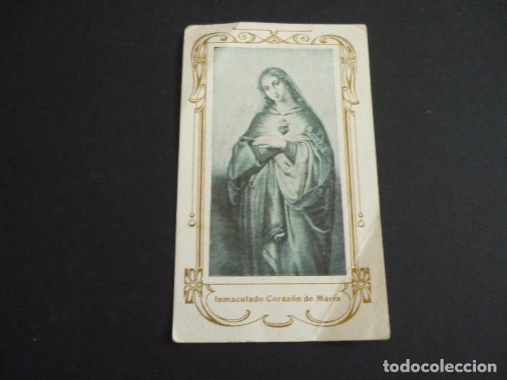 Cartoline: INMACULADO CORAZ&Oacute;N DE MARIA ANTIGUA ESTAMPA