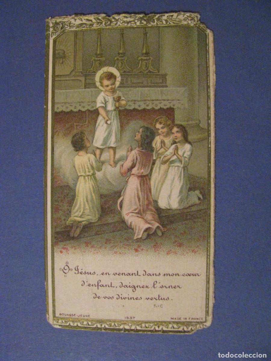Cartoline: RECORDATORIO DE LA PRIMERA COMUNI&Oacute;N. FRANCIA 1933. 11X6 CM.