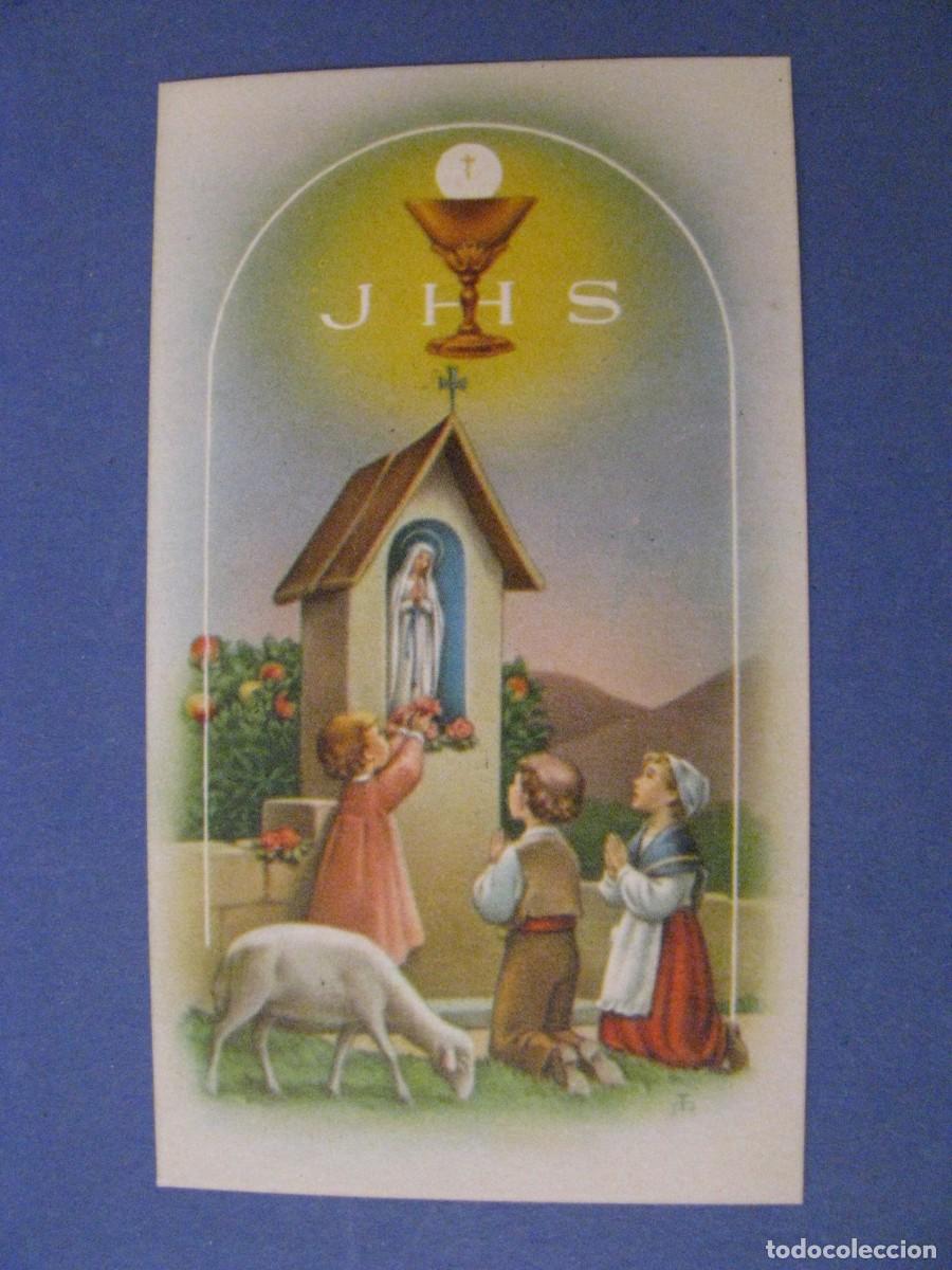 Postcards: RECORDATORIO DE LA PRIMERA COMUNI&Oacute;N. SETENIL 1964. 9,5X5,5 CM.
