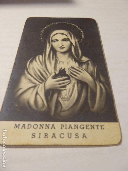 Cartoline: estampa madonna piangente Siracusa