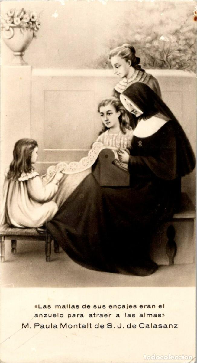 Postales: M. Paula Montalt de S.J. de Calasanz-Sello Generalato del P&iacute;o Instituto de Hijas de Mar&iacute;a Escolapias