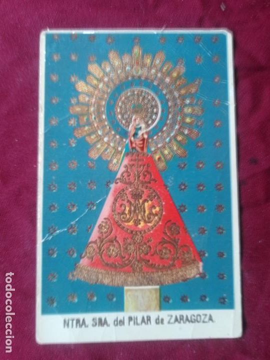 Postales: Postal de la virgen de Zaragoza - Foto 1