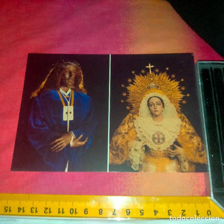 Cartes Postales: semana santa ESTAMPA TAMA&Ntilde;O POSTAL - VIRGEN DE LA TRINIDAD CADIZ Y CRISTO MEDINACELI