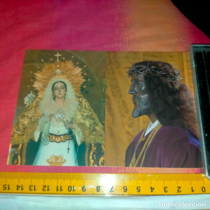 Cartes Postales: semana santa ESTAMPA TAMA&Ntilde;O POSTAL - VIRGEN DE LA TRINIDAD CADIZ Y CRISTO MEDINACELI