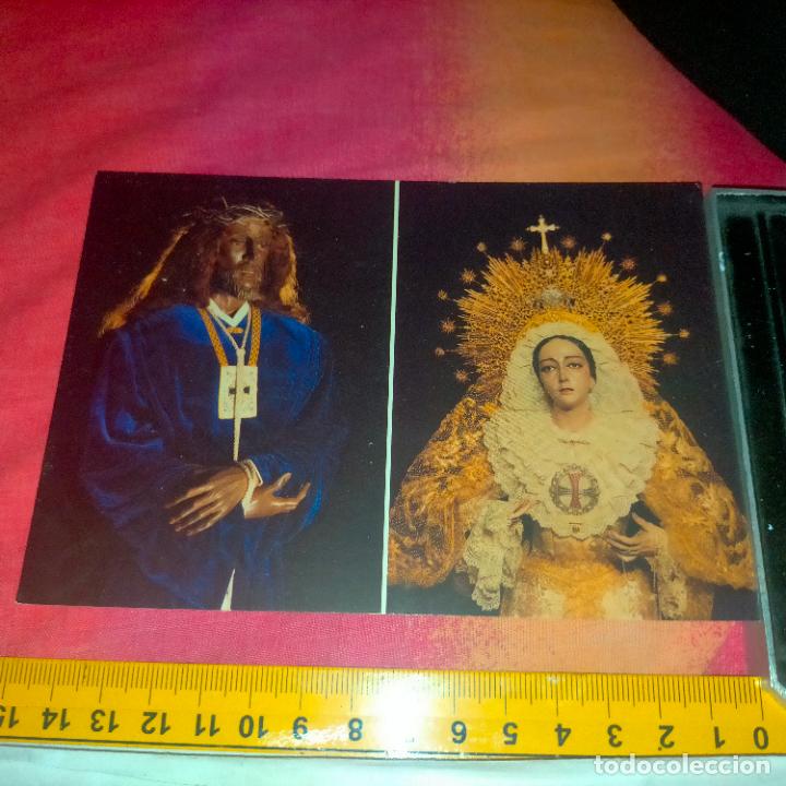 Cartes Postales: semana santa ESTAMPA TAMA&Ntilde;O POSTAL - VIRGEN DE LA TRINIDAD CADIZ Y CRISTO MEDINACELI
