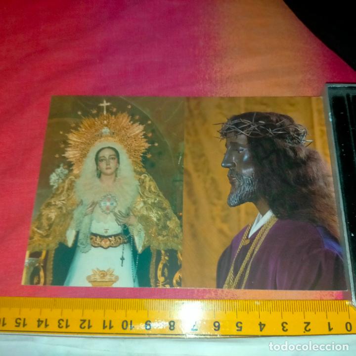 Cartes Postales: semana santa ESTAMPA TAMA&Ntilde;O POSTAL - VIRGEN DE LA TRINIDAD CADIZ Y CRISTO MEDINACELI