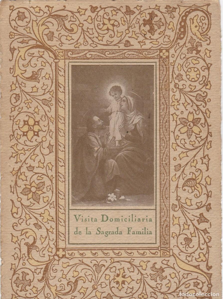Cartoline: Recordatorio de la Visita Domiciliario de la Sagrada Familia - 7 de Enero de 1940 - 143x103mm