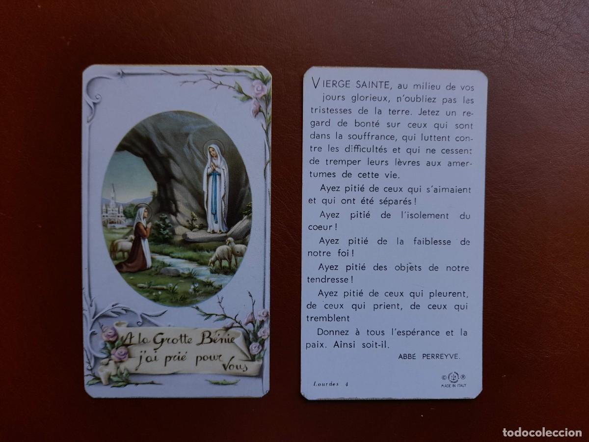 Postales: Estampa Virgen de Lourdes y Santa Bernadette Soubirous