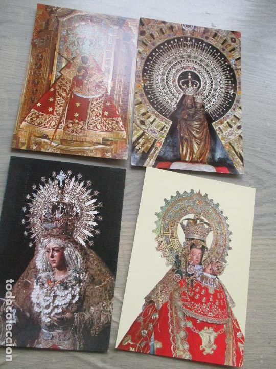 Cartes Postales: CUATRO TARJETAS POSTALES DE : VIRGEN.- S/F