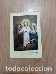 Cartes Postales: ANTIGUA ESTAMPA SACRA FAMILIA RECORD SANTA MISSI&Oacute; CONCABELLA I HOSTAFRANCS A&Ntilde;O 1964