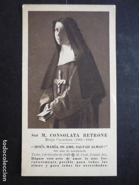 Cartes Postales: BEATA CONSOLACION BETRONE ANTIGUA ESTAMPA