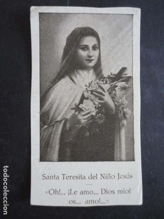 Postales: SANTA TERESITA DEL NI&Ntilde;O JESUS ANTIGUA ESTAMPA