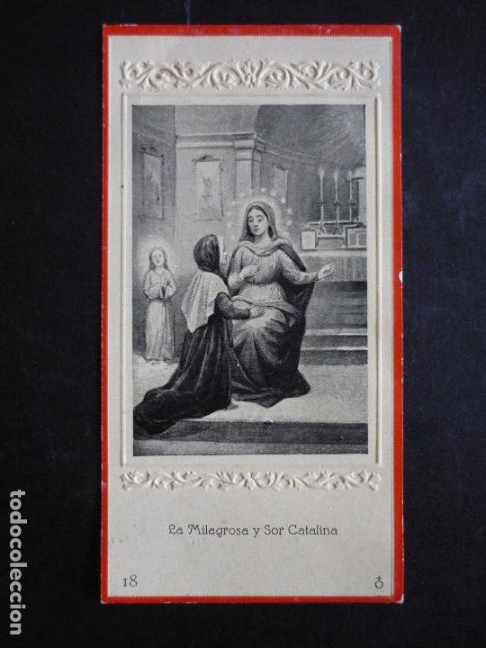 Postales: LA MILAGROSA Y SANTA CATALINA LABOURE ANTIGUA ESTAMPA