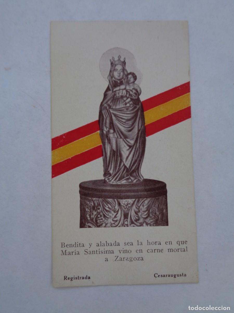 Postales: GUERRA CIVIL: ESTAMPA PATRIOTICA DE LA VIRGEN DEL PILAR