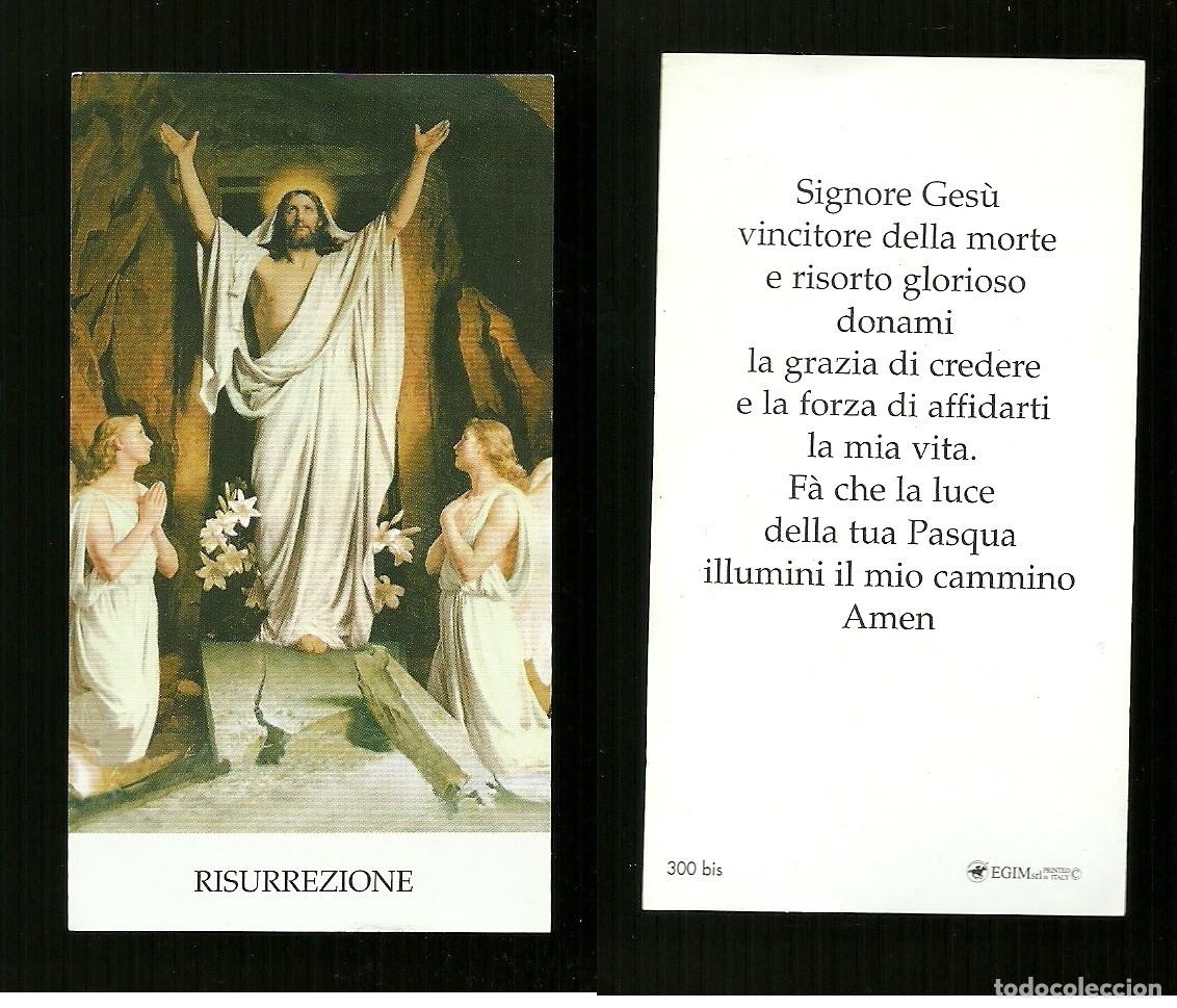 Postales: Santino - La Resurrezione - Signore Gesu' 2