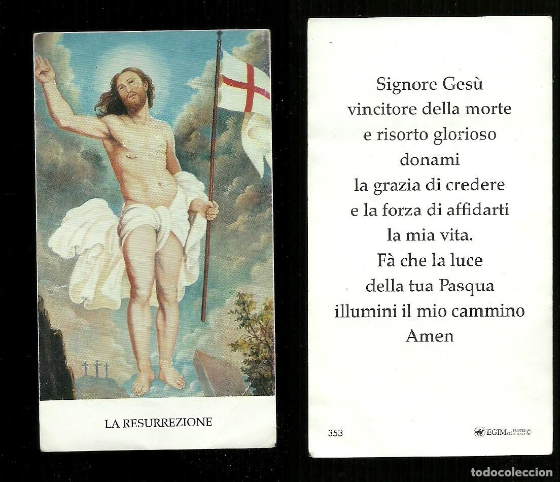 Postales: Santino - La Resurrezione - Signore Gesu' 1