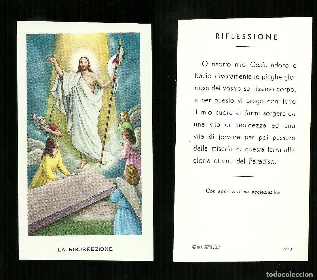 Postales: Santino - La Resurrezione 1 tipo 1 carta bianca