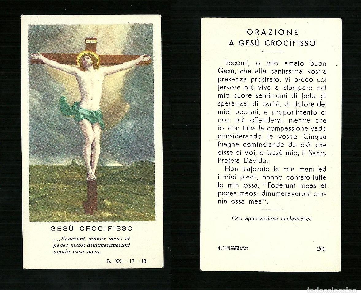 Postales: Santino - Ges&ugrave; Crocifisso 5
