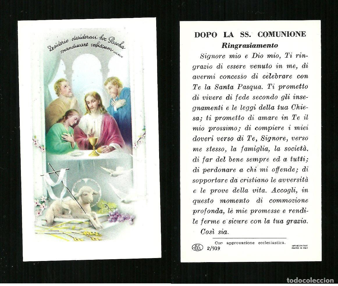 Postales: Santino - La Comunione