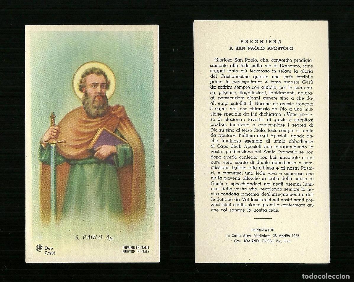 Postales: Santino - San Paolo