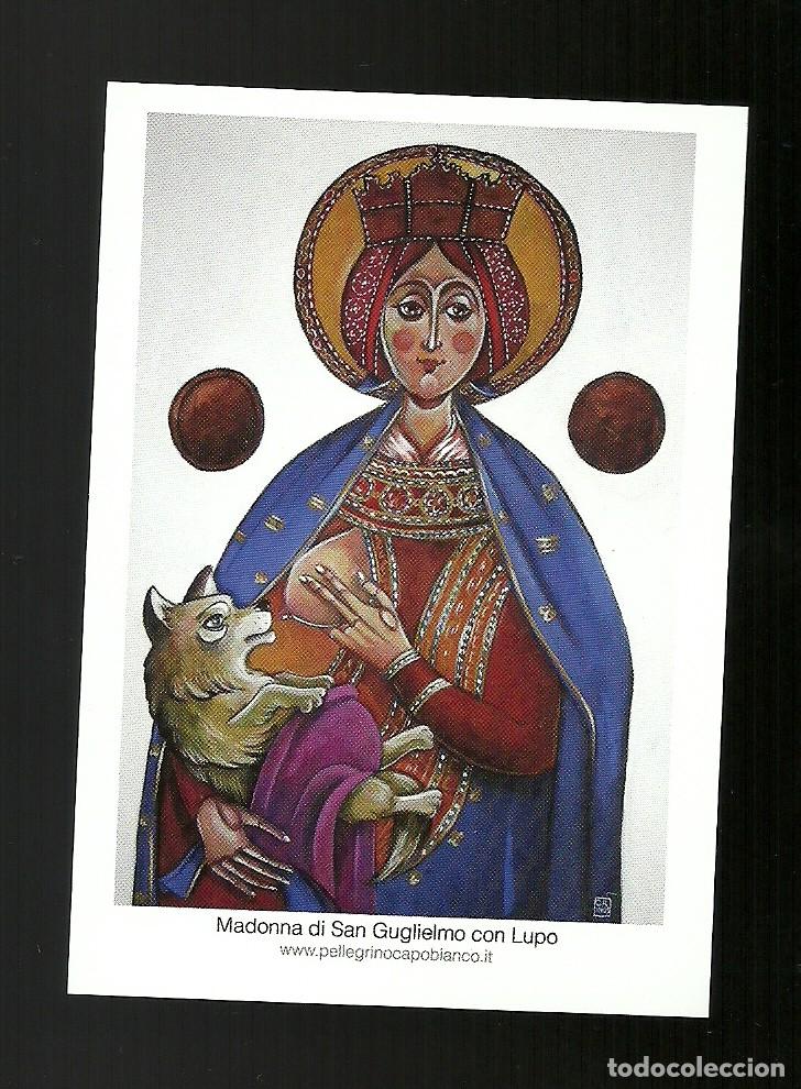 Postales: Santino - Madonna di San Guglielmo con Lupo