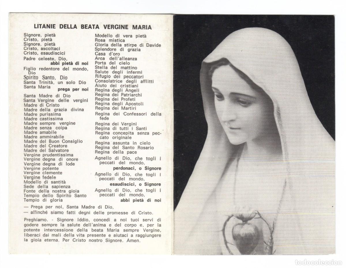 Postales: Santino - Litanie della Beata Vergine Maria