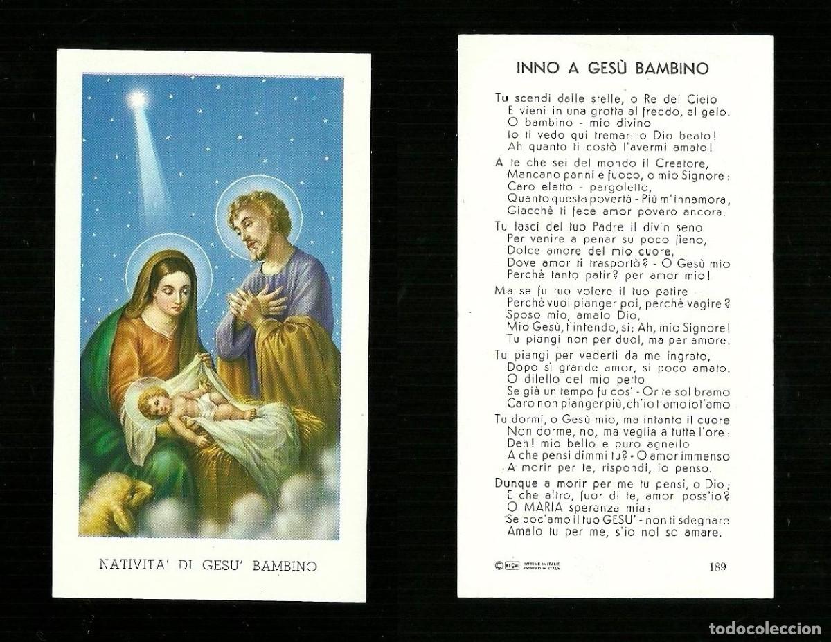 Postales: Santino - Nativit&agrave; di Ges&ugrave; bambino 3