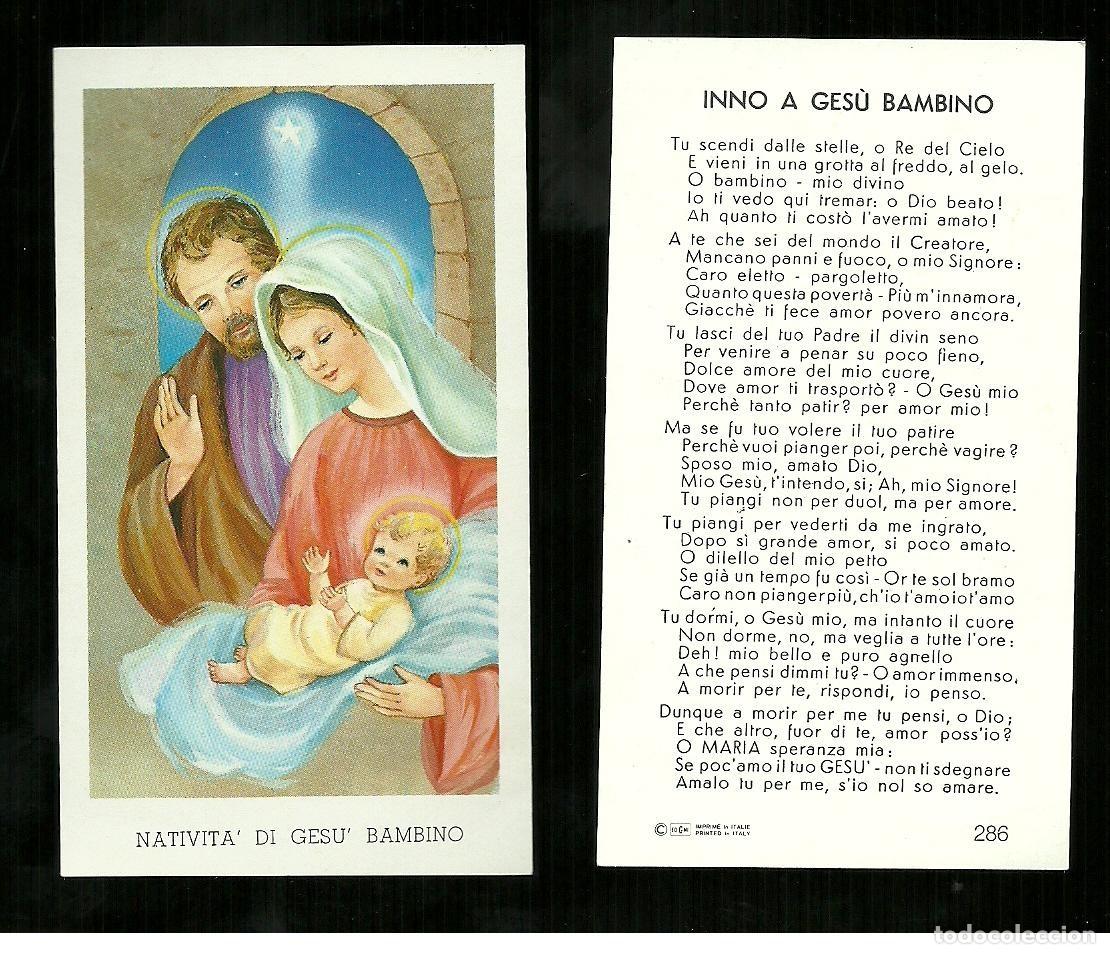 Postales: Santino - Nativit&agrave; di Ges&ugrave; bambino 1