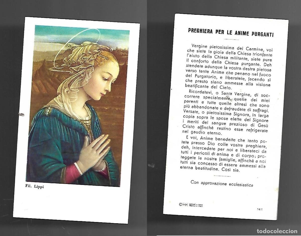 Postales: Santino - Orazione alla SS. Vergine