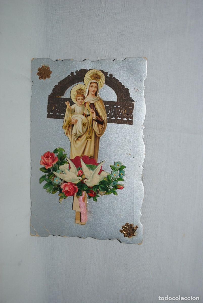 Postales: LA VIRGEN DEL CARMEN EN RELIEVE .