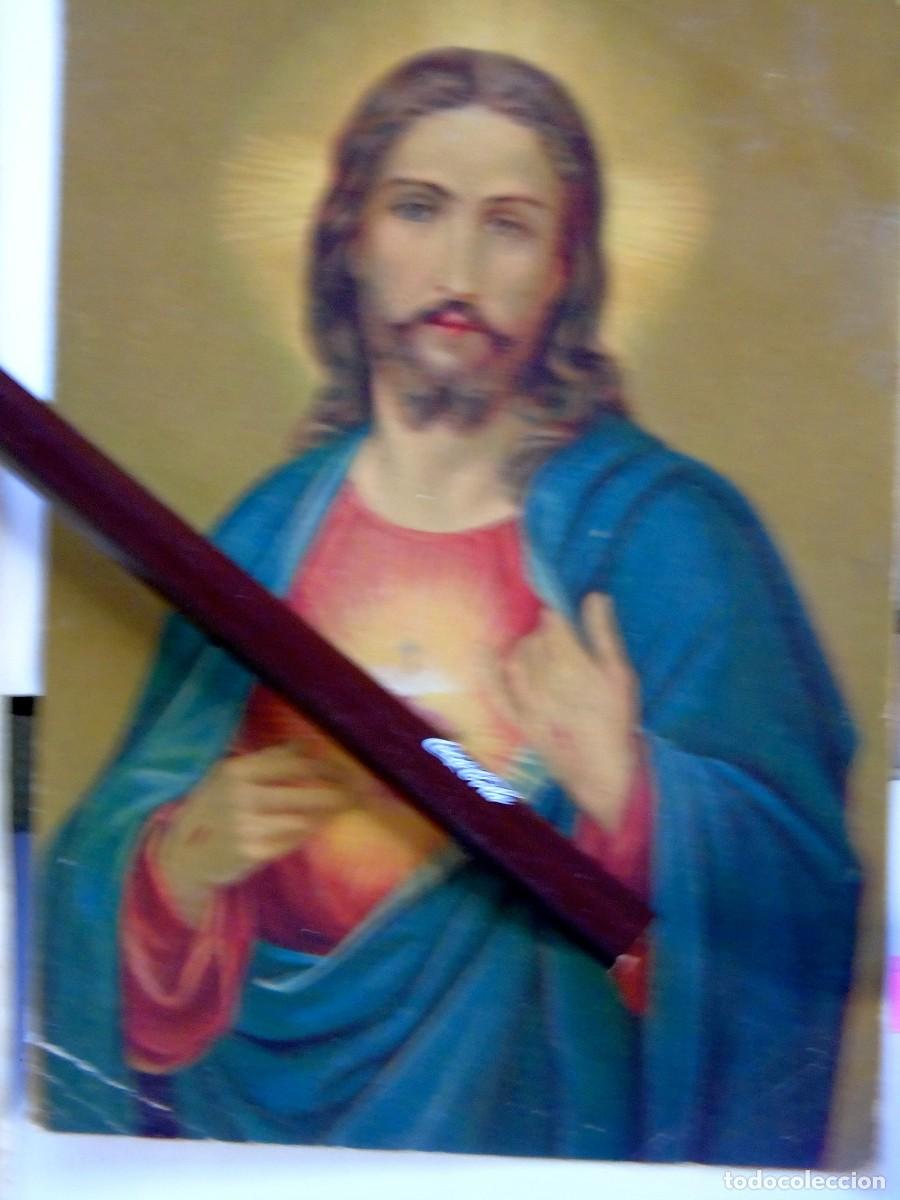 Postales: ANTIGUO RETRATO CORAZON DE JESUS