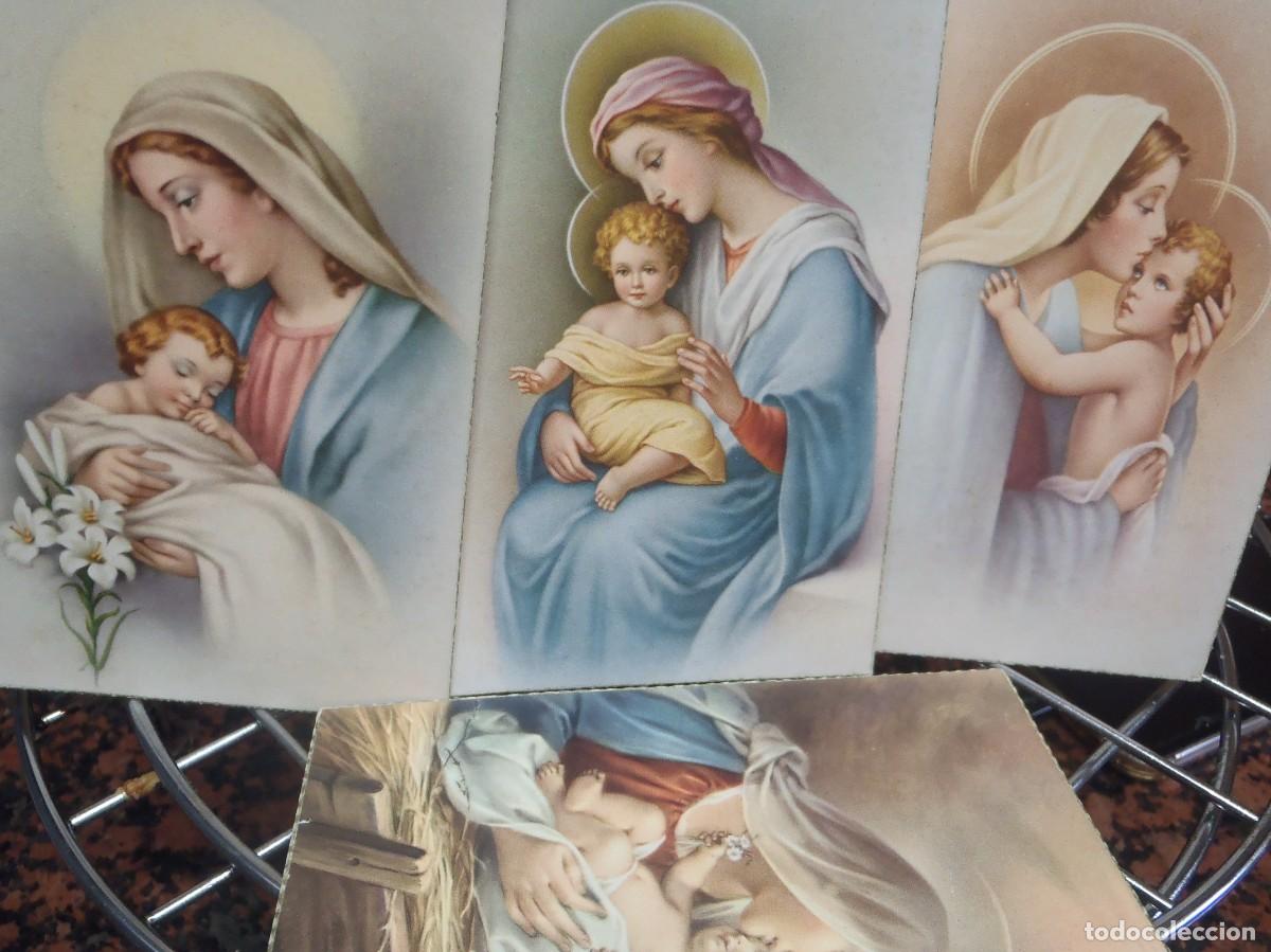 Postales: VIRGEN CON EL NI&Ntilde;O JESUS - LOTE DE 4 POSTALES