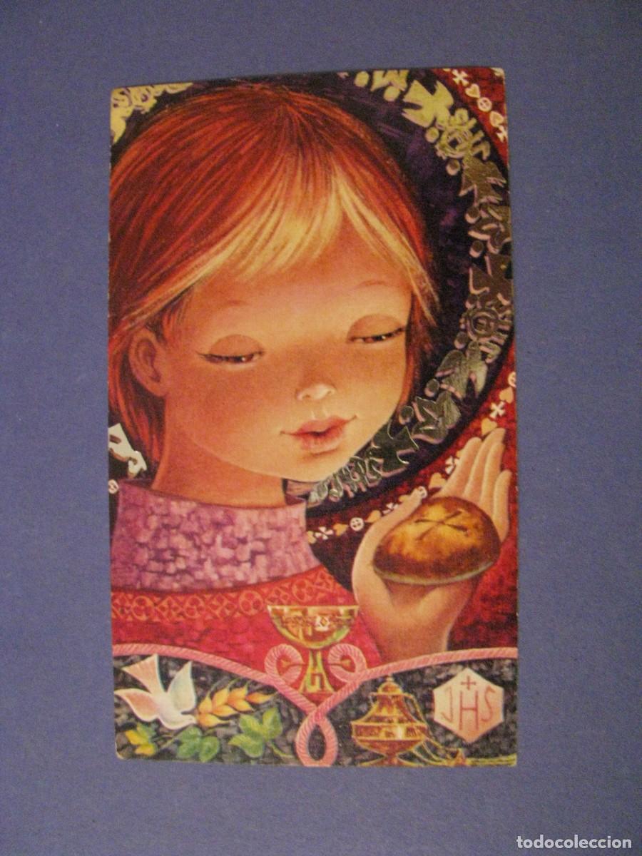 Postcards: RECORDATORIO DE LA PRIMERA COMUNI&Oacute;N. IL? 11,5X6,5 CM. MALAGA 1971.