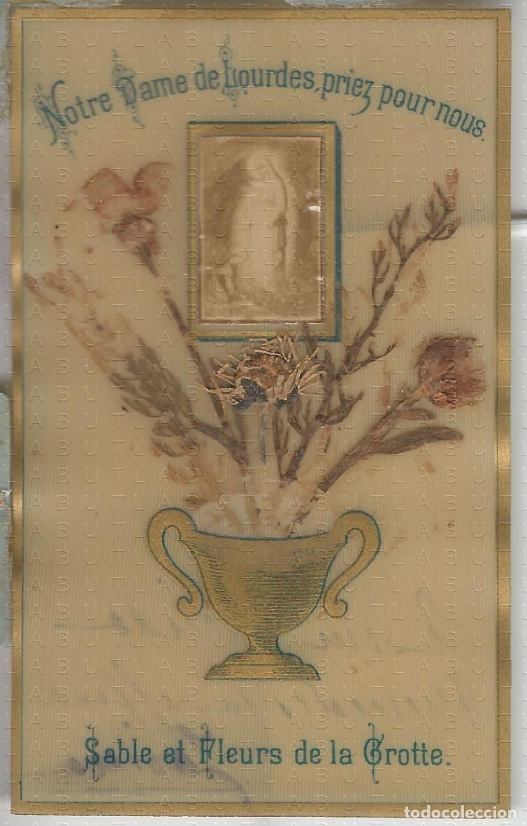 Postales: PERGAMINO ESTAMPA LOURDES VIRGEN ARCHIVO FELIX SAMPIL FERNANDEZ 9X6 L15