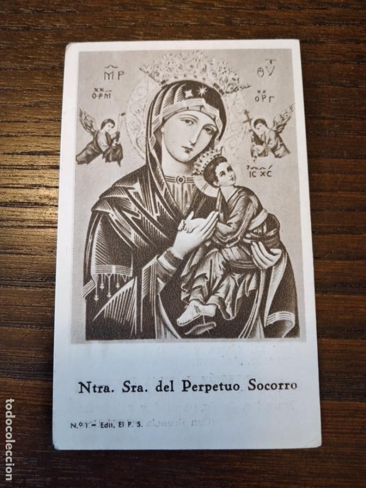 Postais: NUESTRA SE&Ntilde;ORA DEL PERPETUO SOCORRO ANTIGUA ESTAMPA