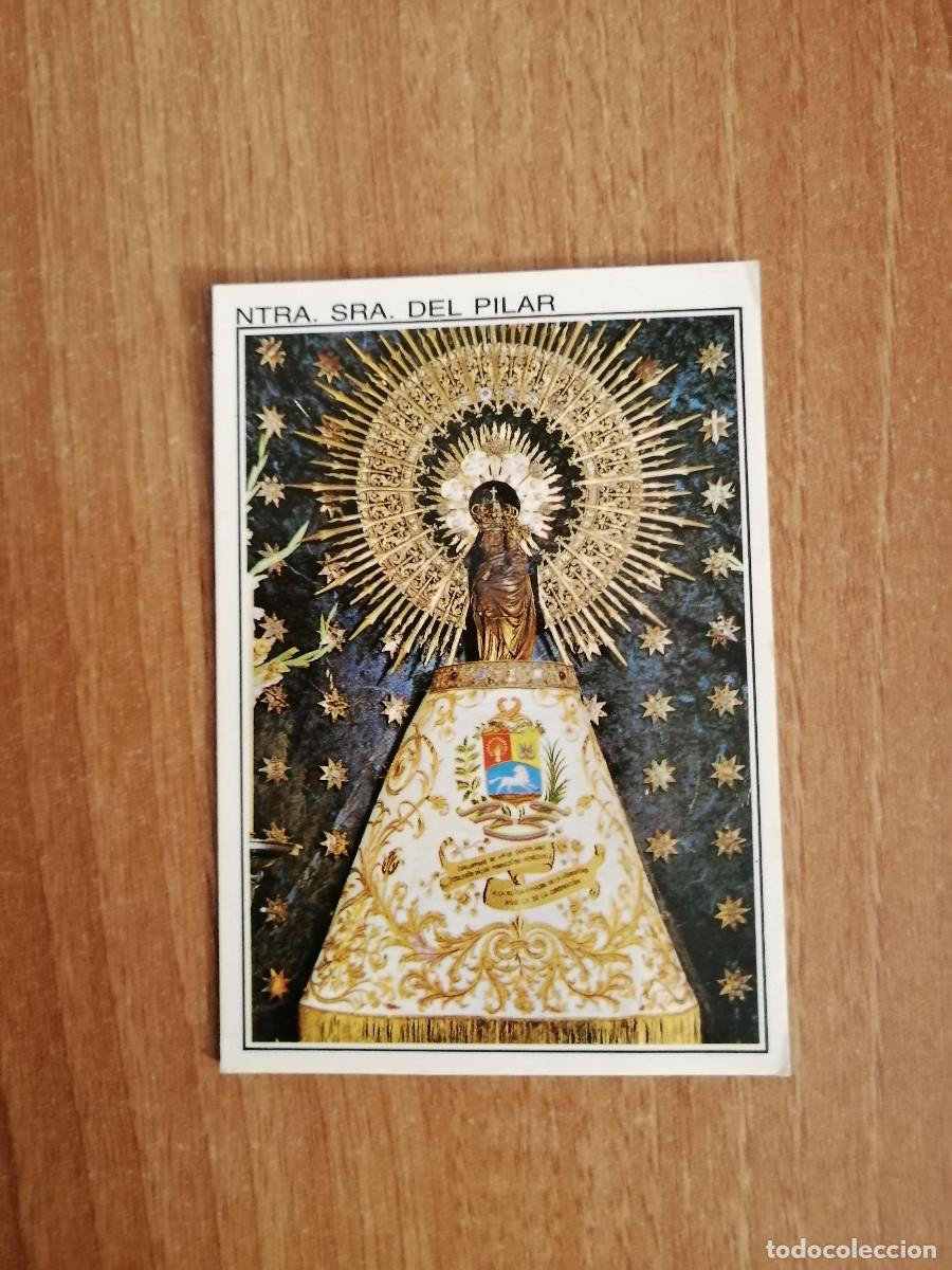 Postales: ESTAMPA NTRA. SRA. DEL PILAR REVERSO HIMNO DE LA VIRGEN DEL PILAR