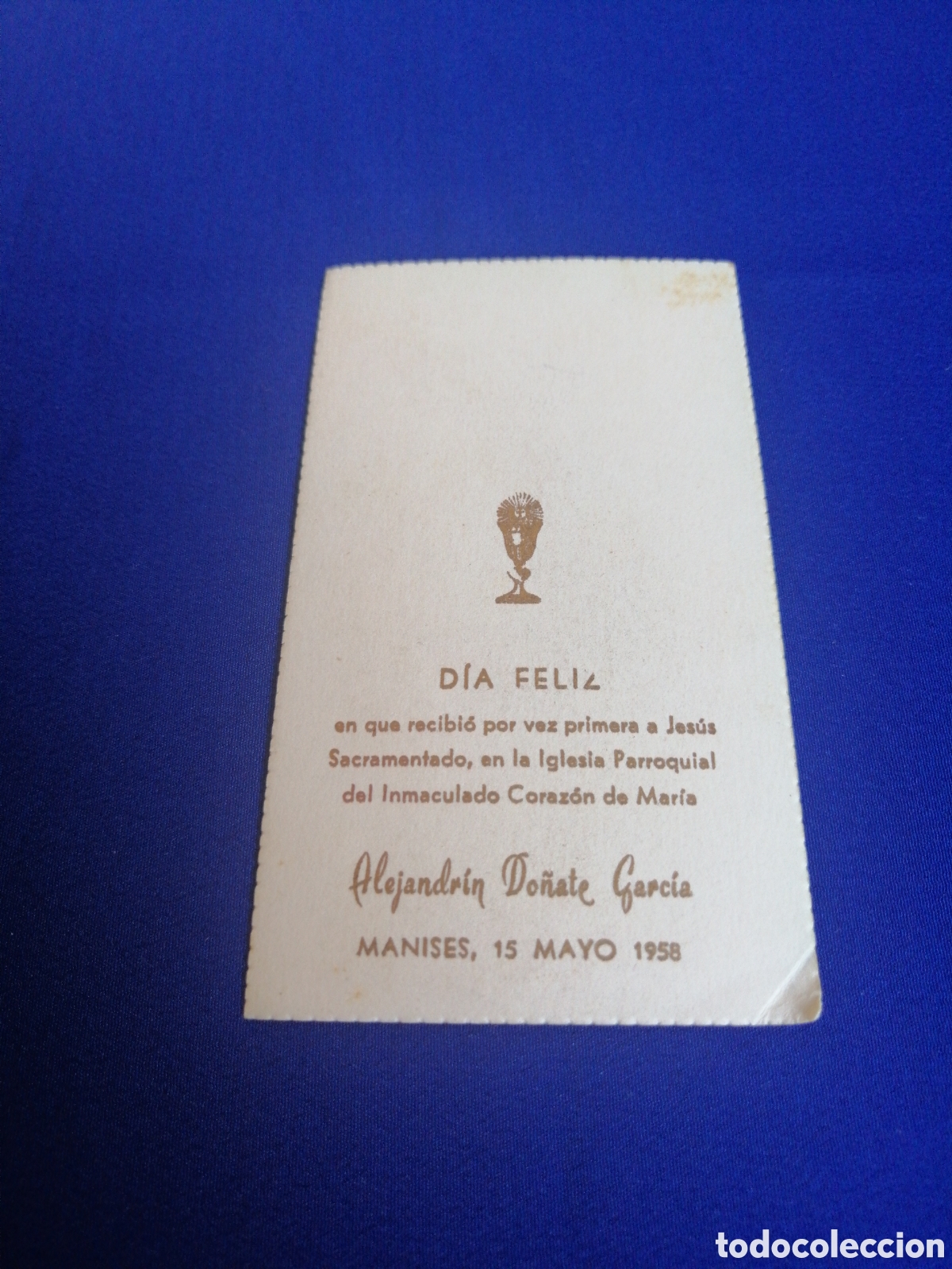 Postales: ESTAMPITA COMUNI&Oacute;N 1958 - Foto 2