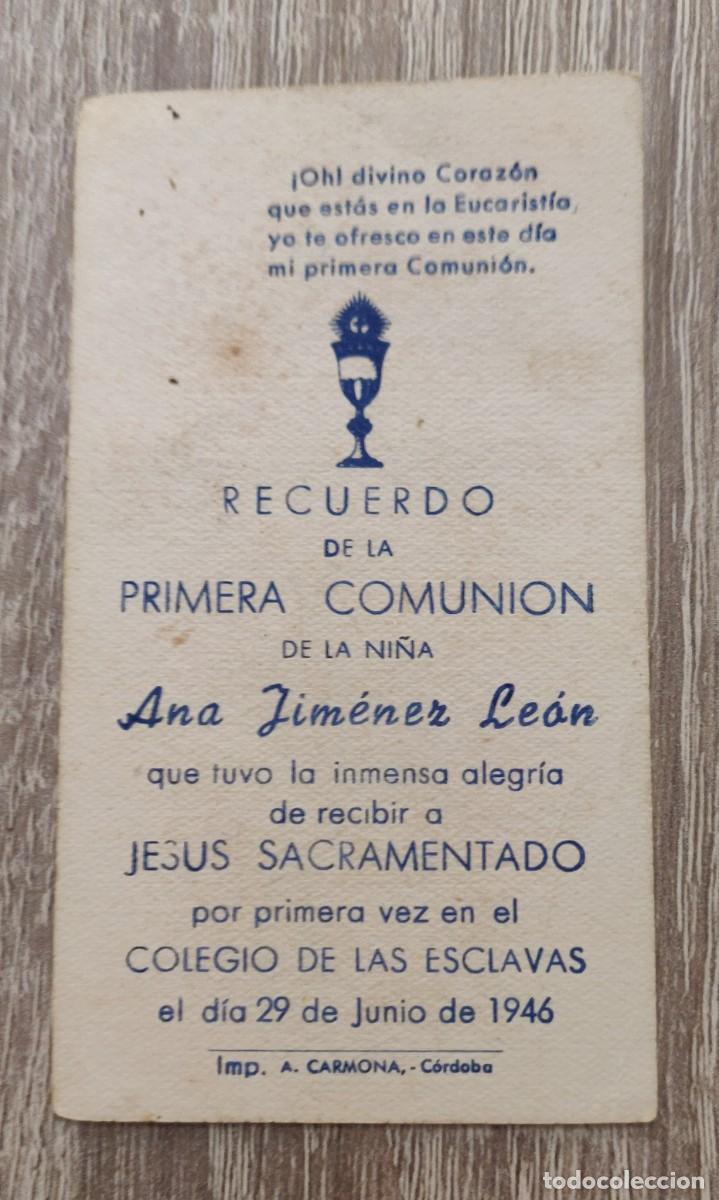 Postales: Estampa de Comunion - Foto 4