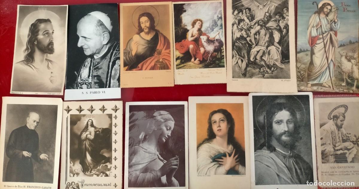 Postales: LOTE DE 85 ESTAMPAS RELIGIOSAS - Foto 1