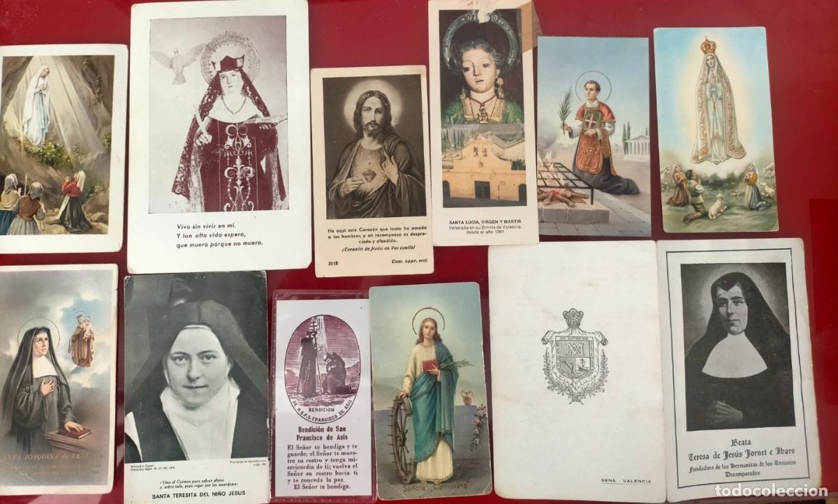 Postales: LOTE DE 85 ESTAMPAS RELIGIOSAS - Foto 3