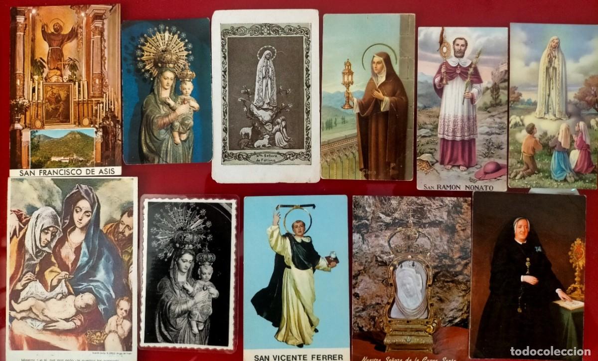 Postales: LOTE DE 85 ESTAMPAS RELIGIOSAS - Foto 4