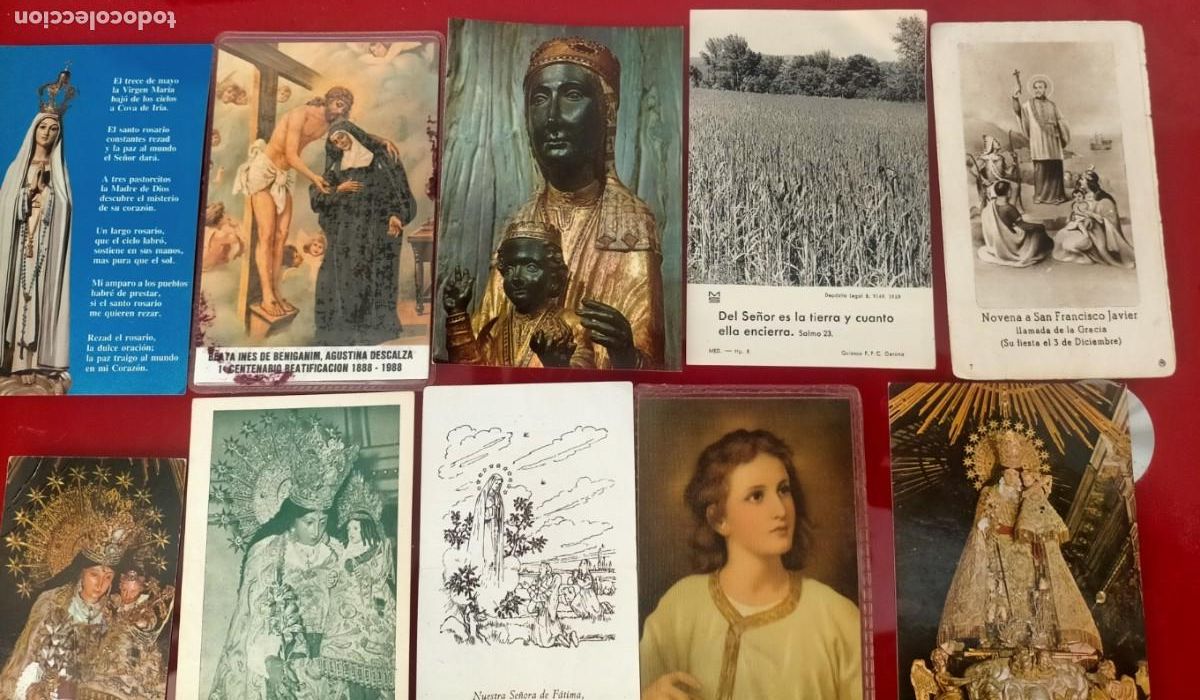 Postales: LOTE DE 85 ESTAMPAS RELIGIOSAS - Foto 6