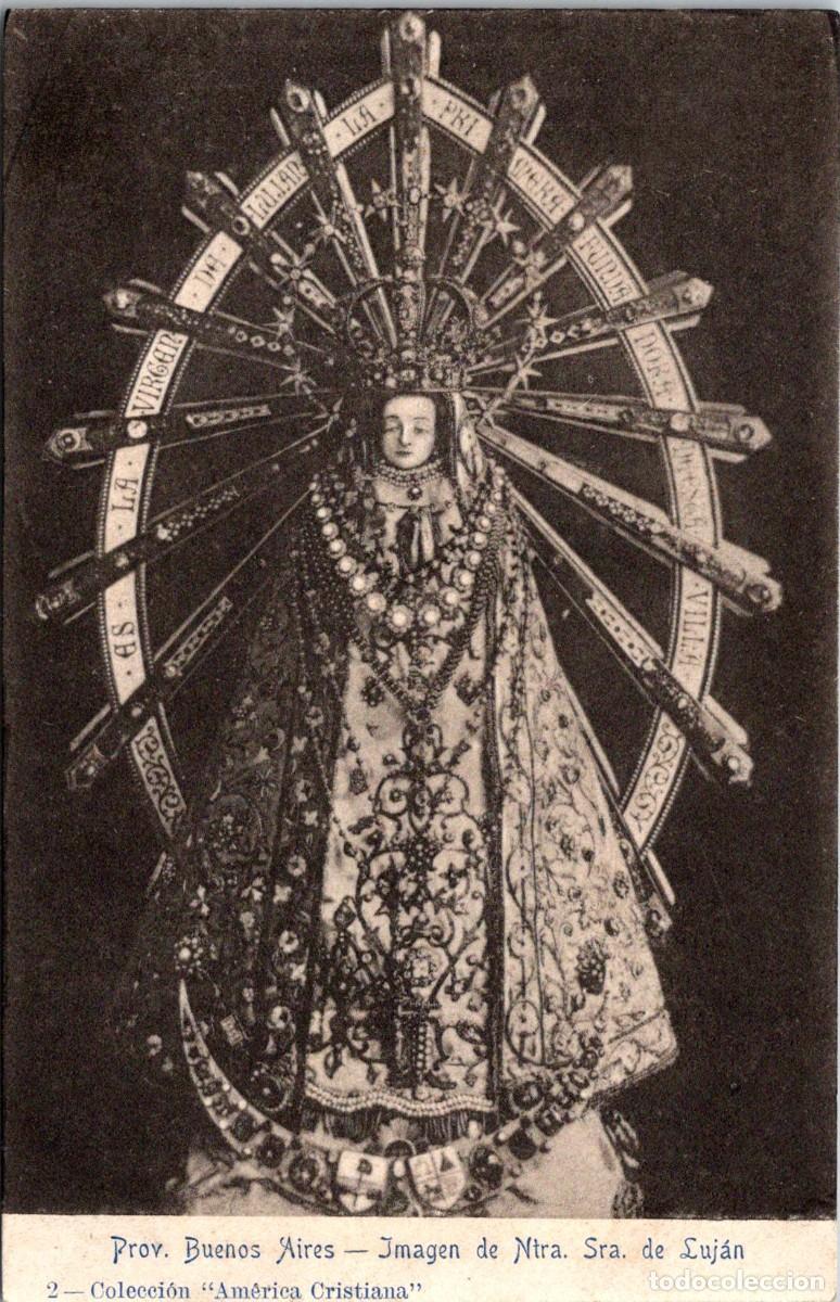 Postales: Argentina -Prov. Buenos Aires-Imagen de Ntra. Sra. de Luj&aacute;n -Col. Am&eacute;rica Cristiana n&ordm; 2-Sin dividir