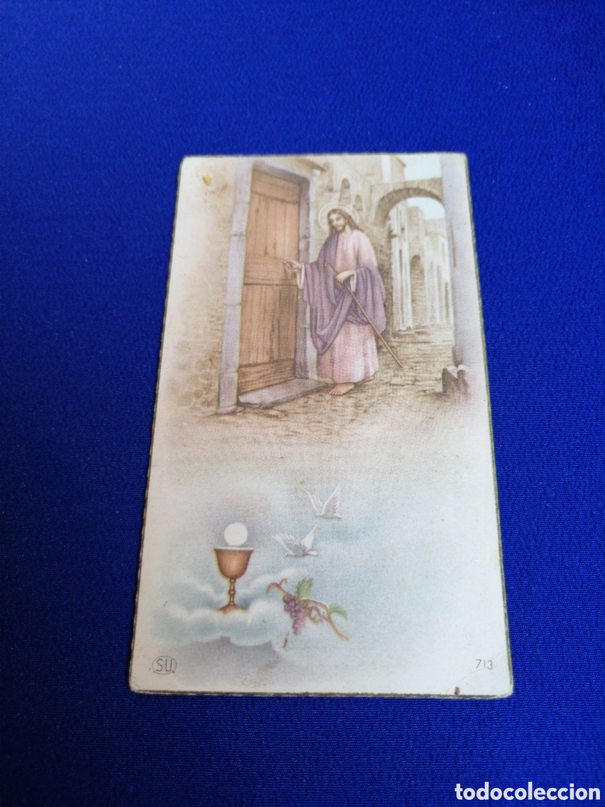 Postales: ESTAMPITA COMUNI&Oacute;N 1952 QUART DE POBLET - Foto 1