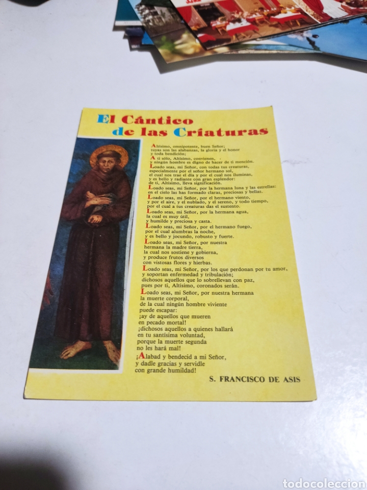 Postales: Postal El c&aacute;ntico de las criaturas, San Francisco de As&iacute;s